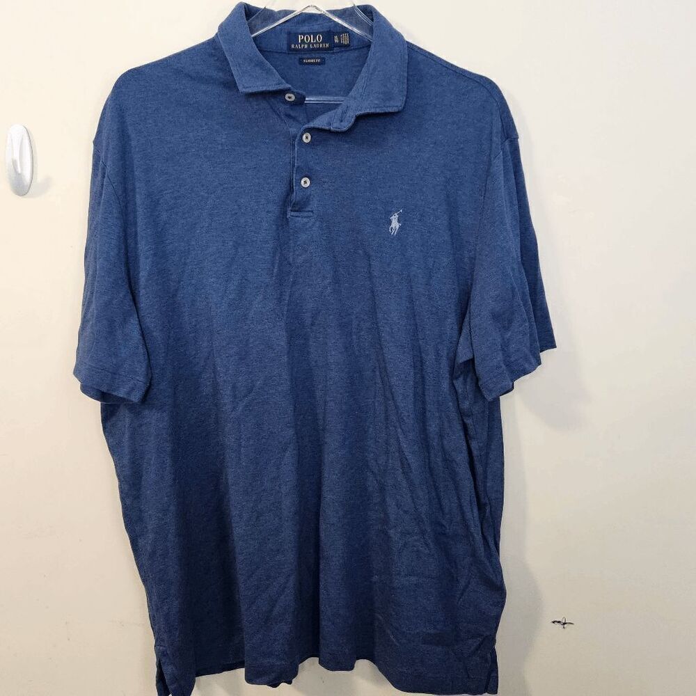 Polo Ralph Lauren Classic Fit Polo Shirt Mens Blue Size XL